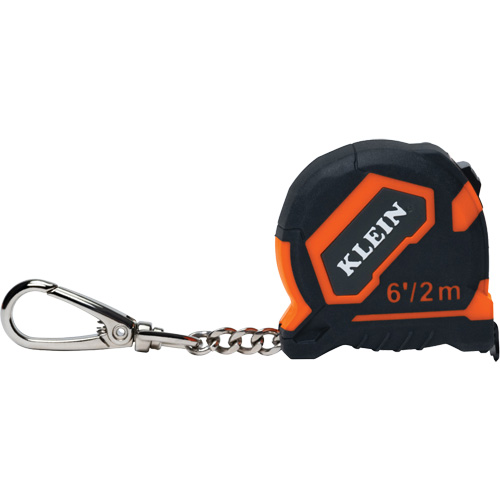 Keychain Tape Measure, 1/2" x 6'/2 m, 1/32''/0.79 mm Graduations Seaboard Timber Mart