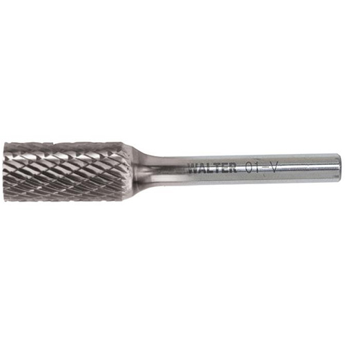 Double Cut Cylindrical Carbide Burr, SA, 1/8" Dia., 1/8" Shank, 9/16" Depth of Cut Seaboard Timber Mart