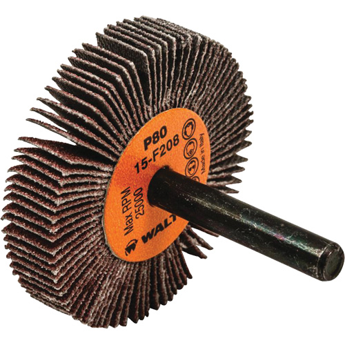 Flap Wheels-Coolcut Flap Wheels, Aluminum Oxide, 80 Grit, 2" x 3/8" x 1/4" Seaboard Timber Mart