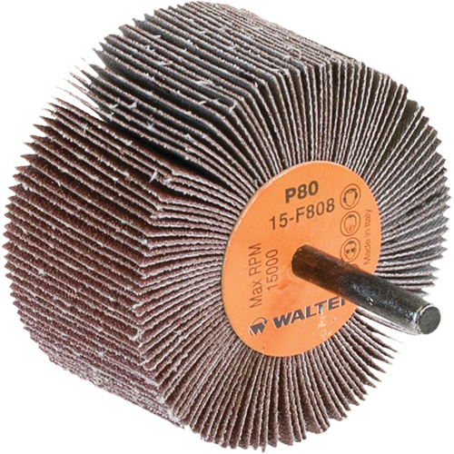 Flap Wheels-Coolcut Flap Wheels, Aluminum Oxide, 80 Grit, 3" x 1-1/2" x 1/4" Seaboard Timber Mart
