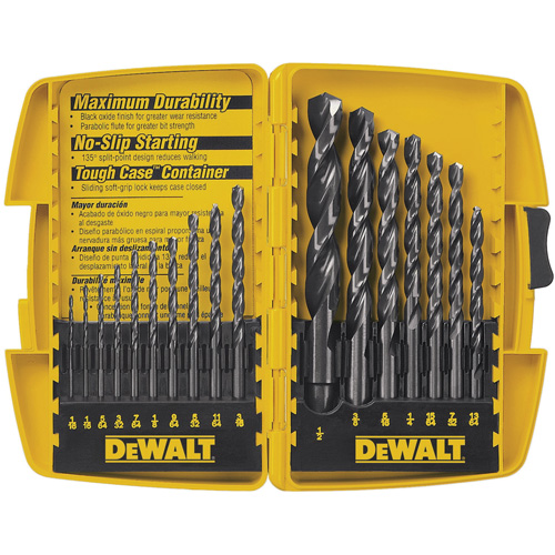 Jobber Drill Bit Set, 17 Pieces, High Speed Steel Seaboard Timber Mart
