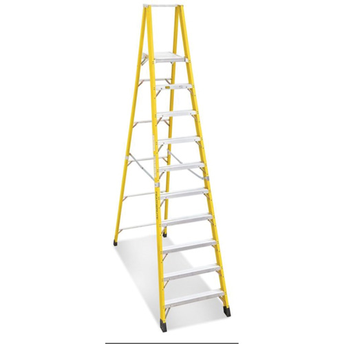 Industrial Heavy-Duty Platform Stepladders (6500 Series), 12', 300 lbs. Cap. Seaboard Timber Mart