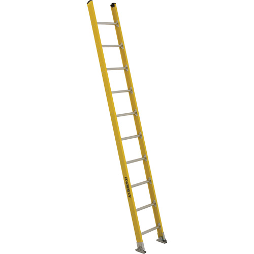 Industrial Extra Heavy-Duty Straight Ladders (5600 Series), 10', Fibreglass, 375 lbs., CSA Grade 1AA Seaboard Timber Mart