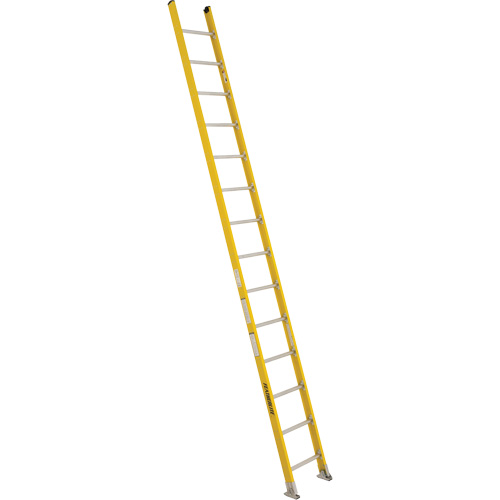 Industrial Extra Heavy-Duty Straight Ladders (5600 Series), 14', Fibreglass, 375 lbs., CSA Grade 1AA Seaboard Timber Mart