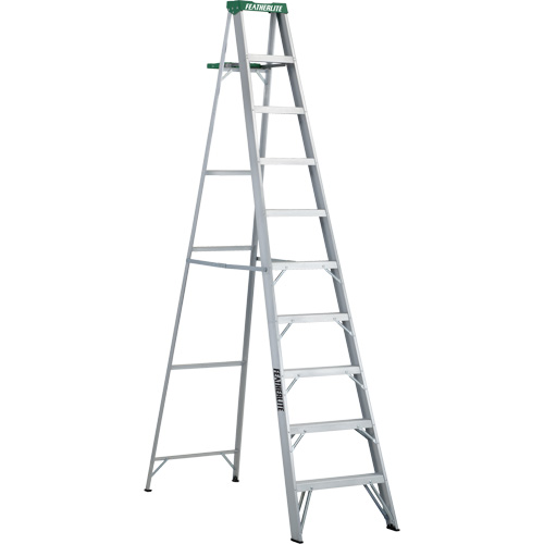 Commercial Duty Stepladders (2400 Series), 10', Aluminum, 225 lbs. Capacity, Type 2 Seaboard Timber Mart