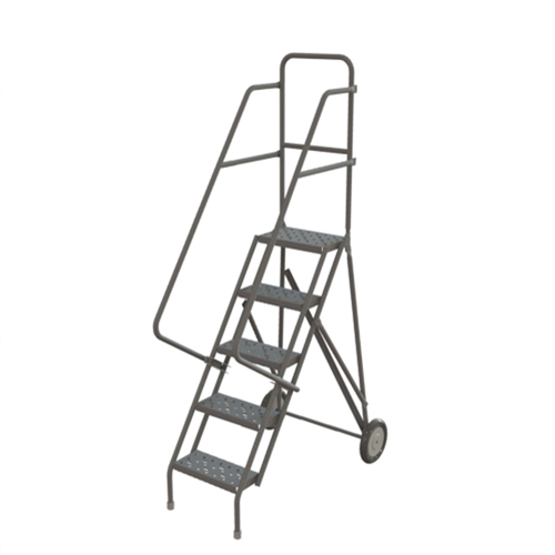 Rolling Ladder, 5 Steps, Serrated, 50" High Seaboard Timber Mart