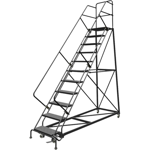 &eacute;chelles en angle de s&eacute;curit&eacute;, 11 marches, Perfor&eacute;, Inclinaison 50°, Hauteur 110" Seaboard Timber Mart