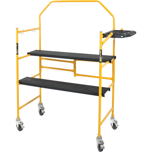 nsemble d'&eacute;chafaudage &agrave; montant de s&eacute;curit&eacute; & tablette pour outils de 4' Jobsite Series, Cadre Acier, 49-1/2" p x 57-3/4" h Seaboard Timber Mart