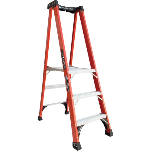 Industrial Extra Heavy-Duty Pro Platform Stepladders (FXP1800 Series), 3', 375 lbs. Cap. Seaboard Timber Mart