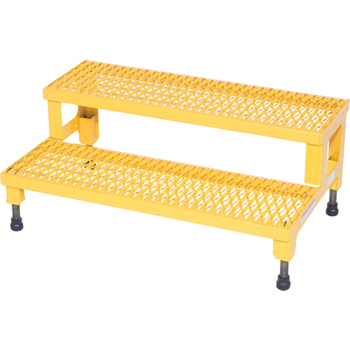 Adjustable Step-Mate Stand, 2 Step(s), 36-3/16" W x 22-7/8" L x 15-1/4" H, 500 lbs. Capacity Seaboard Timber Mart