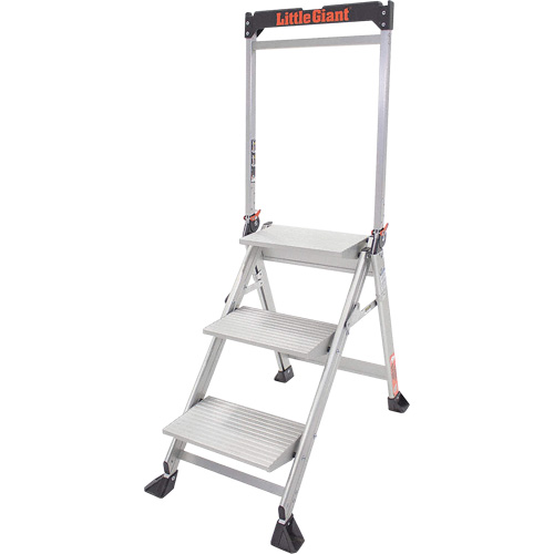 Jumbo Step Ladder, 2.2', Aluminum, 375 lbs. Capacity, Type 1AA Seaboard Timber Mart