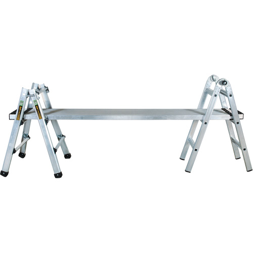 Telescoping Multi-Position Ladder, 2.916' - 9.75', Aluminum, 300 lbs., CSA Grade 1A Seaboard Timber Mart