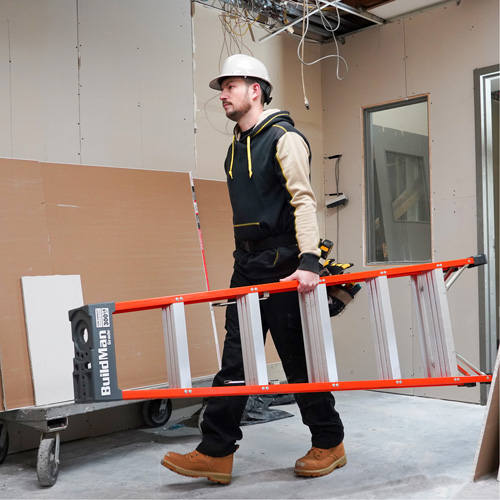 Step Ladder, 12', Fibreglass, 300 lbs. Capacity, Type 1A Seaboard Timber Mart