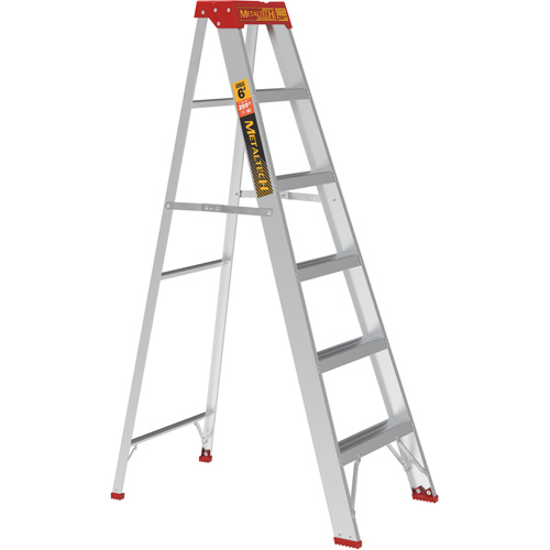 Step Ladder, 6', Aluminum, 200 lbs. Capacity, Type 3 Seaboard Timber Mart