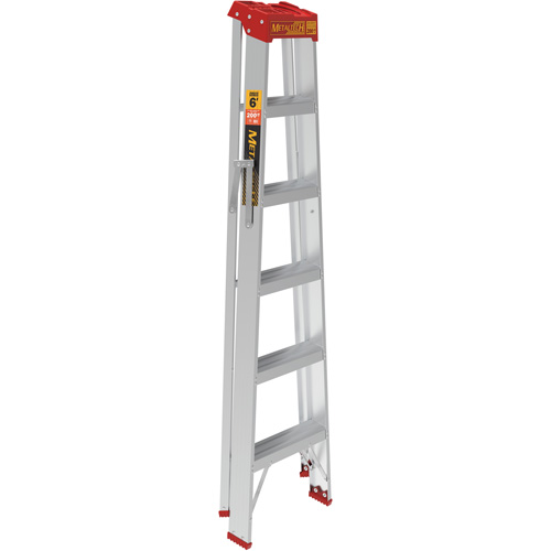 Step Ladder, 6', Aluminum, 200 lbs. Capacity, Type 3 Seaboard Timber Mart