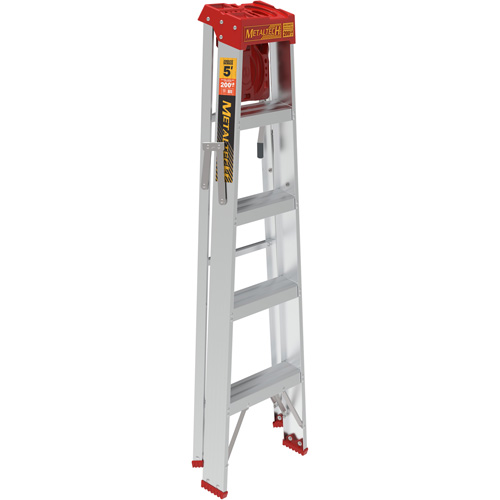 Step Ladder with Paint Tray, 5', Aluminum, 200 lbs. Capacity, Type 3 Seaboard Timber Mart
