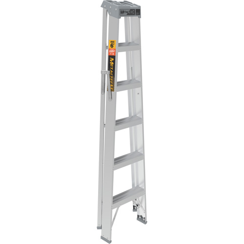 Step Ladder, 6', Aluminum, 225 lbs. Capacity, Type 2 Seaboard Timber Mart