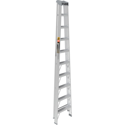 Step Ladder, 10', Aluminum, 225 lbs. Capacity, Type 2 Seaboard Timber Mart