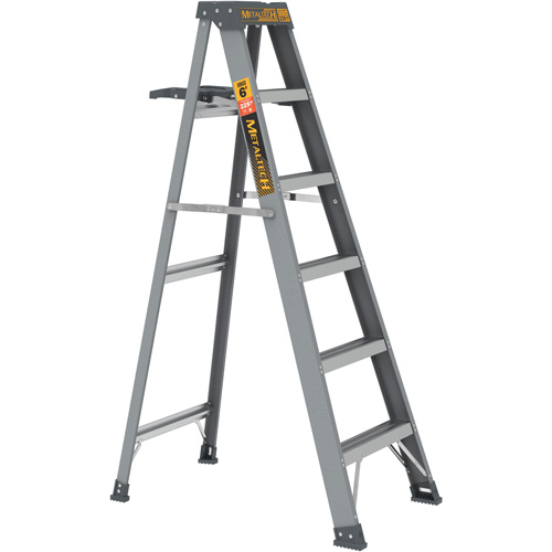 Step Ladder with Paint Tray, 6', Fibreglass, 225 lbs. Capacity, Type 2 Seaboard Timber Mart