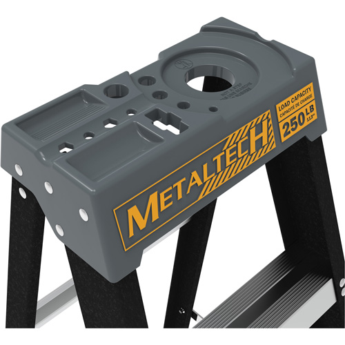 Step Ladder with Paint Tray, 6', Fibreglass, 250 lbs. Capacity, Type 1 Seaboard Timber Mart