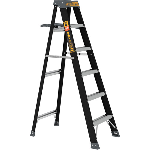 Step Ladder with Paint Tray, 6', Fibreglass, 250 lbs. Capacity, Type 1 Seaboard Timber Mart