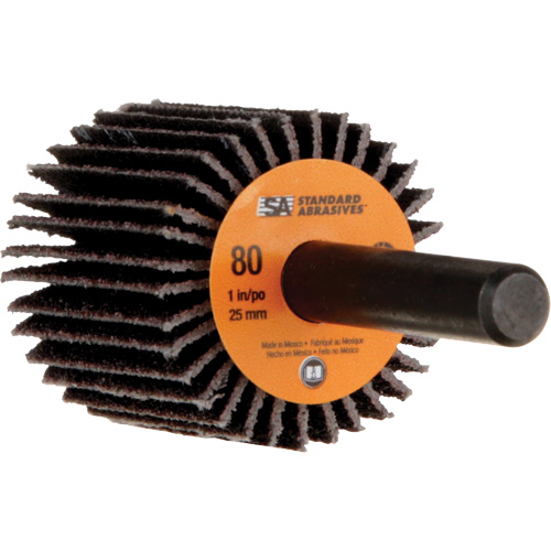 Standard Abrasives Flap Wheel, Aluminum Oxide, 80 Grit, 1" x 1" x 1/4" Seaboard Timber Mart