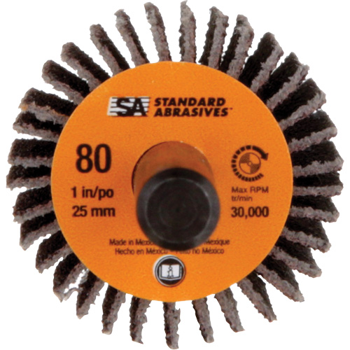 Standard Abrasives Flap Wheel, Aluminum Oxide, 80 Grit, 1" x 1" x 1/4" Seaboard Timber Mart