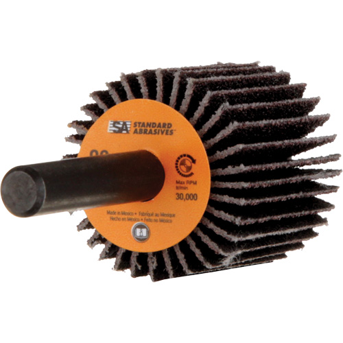 Standard Abrasives Flap Wheel, Aluminum Oxide, 80 Grit, 1" x 1" x 1/4" Seaboard Timber Mart