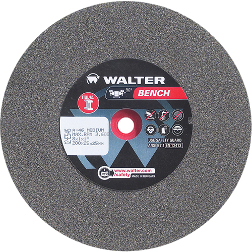 Bench Grinding Wheels, 8" x 1", 1" Arbor, 1 Seaboard Timber Mart