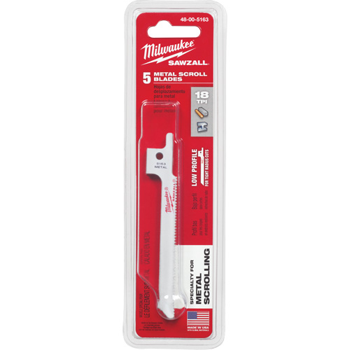 Lame de scie alternative Sawzall, Bim&eacute;tal, 18 Dents par pouce, 3-5/8" lo x 5/16" la Seaboard Timber Mart