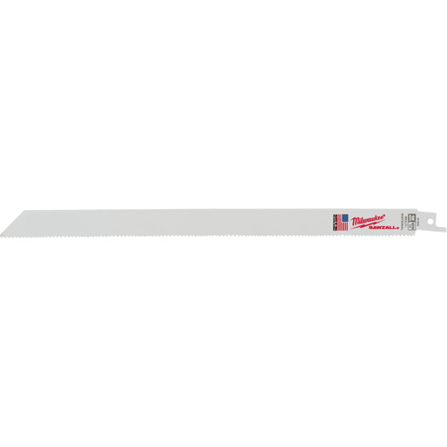 Lame de scie alternative Sawzall, Bim&eacute;tal, 10/14 Dents par pouce, 12" lo Seaboard Timber Mart
