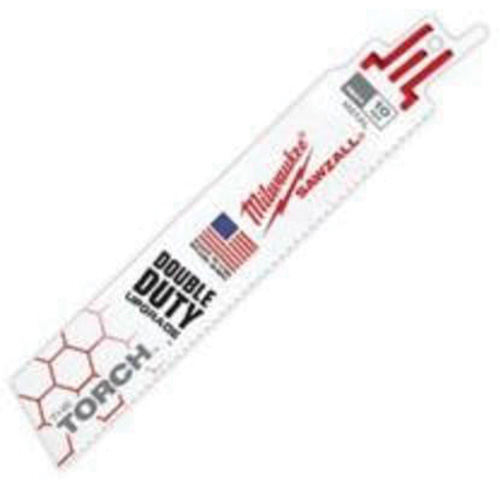 Lame The Torch Sawzall, Bim&eacute;tal, 10 Dents par pouce, 6" lo x 1" la Seaboard Timber Mart