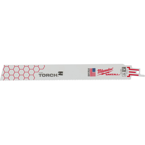Lames The Torch Sawzall, Bim&eacute;tal, 10 Dents par pouce, 9" lo x 1" la Seaboard Timber Mart
