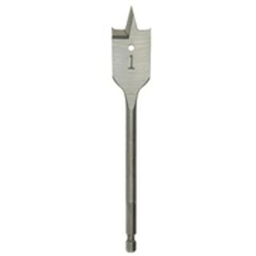 Flat Boring Bit, 13/16" Diameter, 1/4" Hex Shank, 6" Length Seaboard Timber Mart