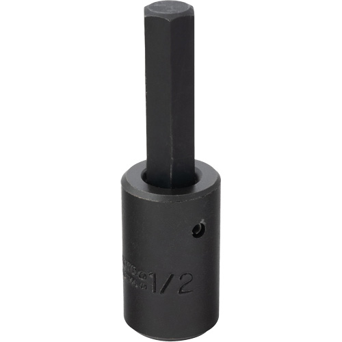 Socket Bit, Hex, 1/2" x 3-5/8" L, 1/2" Drive Seaboard Timber Mart