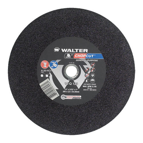 Chopcut Chop Saw Cut-Off Wheel, 12" x 3/32", 1" Arbor, Type 1, Aluminum Oxide, 5200 RPM Seaboard Timber Mart