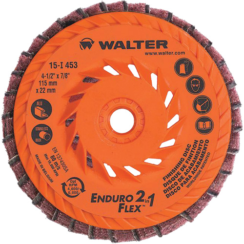 Enduro-Flex 2-in-1 Flap Disc, 4-1/2" x 5/8"-11, 80 Grit, Ceramic Seaboard Timber Mart