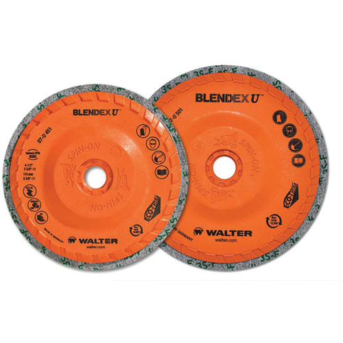 Blendex U Finishing Cup Disc, 4-1/2" Dia., Fine Grit, Silicon Carbide Seaboard Timber Mart