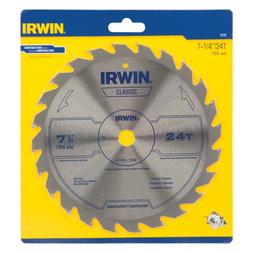 Contractor Saw Blades - Classic Series Saw Blades, 7-1/4", 24 Teeth, Wood Use Seaboard Timber Mart