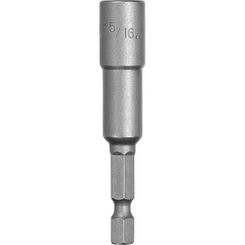 Nut Driver, 5/16" Tip, 1/4" Drive, 2-9/16" L, Magnetic Seaboard Timber Mart