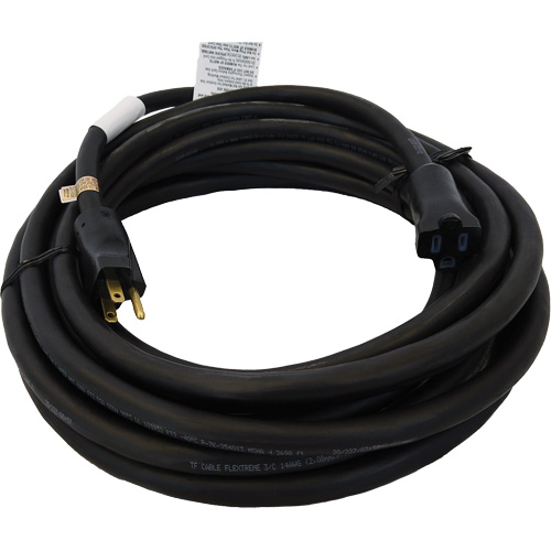 Heavy-Duty Neoprene Extension Cords, Indoor/Outdoor, SOOW, 14/3 AWG, 15 A, 25' Seaboard Timber Mart