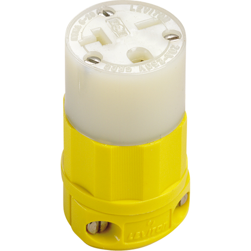 Connecteur de broches droites mis &agrave; la terre &agrave; deux bornes et trois fils, 5-20P, Nylon Seaboard Timber Mart