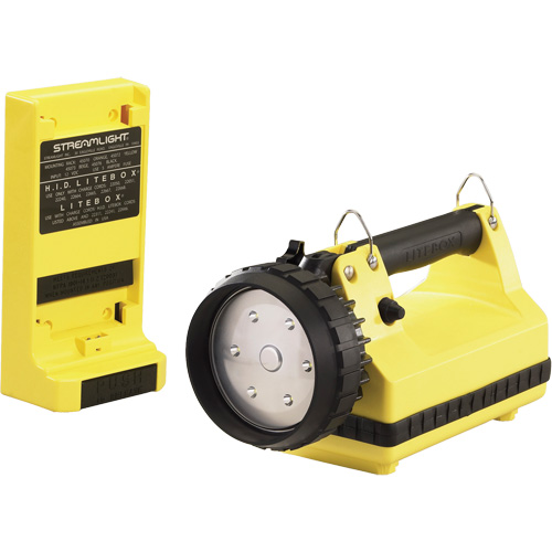 E-Flood&reg; LiteBox&reg; Lantern with Vehicle Mount System, LED, 615 Lumens, 8 Hrs. Run Time, Rechargeable Batteries, Included Seaboard Timber Mart