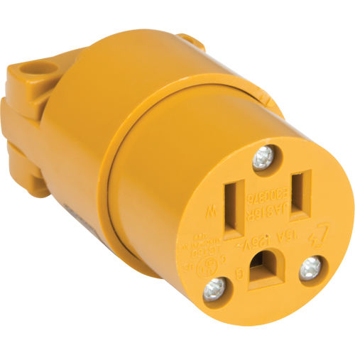 PVC Grounding Connector, 5-15R, Plastic Seaboard Timber Mart