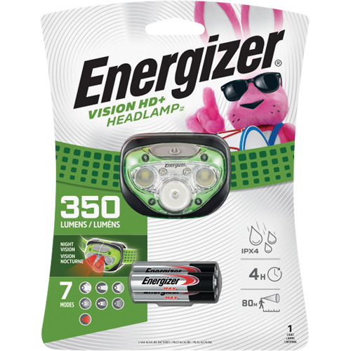 Vision HD+ Headlight, LED, 350 Lumens, 4 Hrs. Run Time, AAA Batteries Seaboard Timber Mart