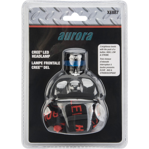 Lampe frontale Cree, DEL, 120 lumens, 6 hres de fonctionnement, piles AAA Seaboard Timber Mart