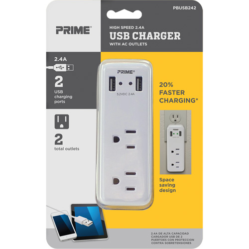 Prime&reg; USB Charger Seaboard Timber Mart