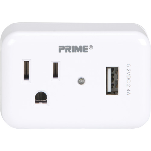Prime&reg; USB Charger with Surge Protector Seaboard Timber Mart