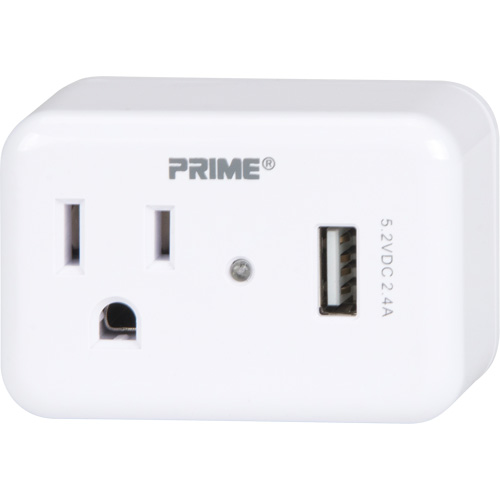 Prime&reg; USB Charger with Surge Protector Seaboard Timber Mart