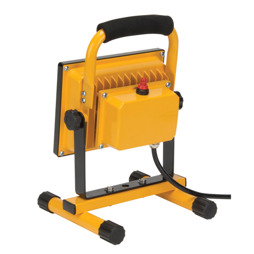 Portable Work Light, LED, 20 W, 2500 Lumens, Aluminum Housing Seaboard Timber Mart